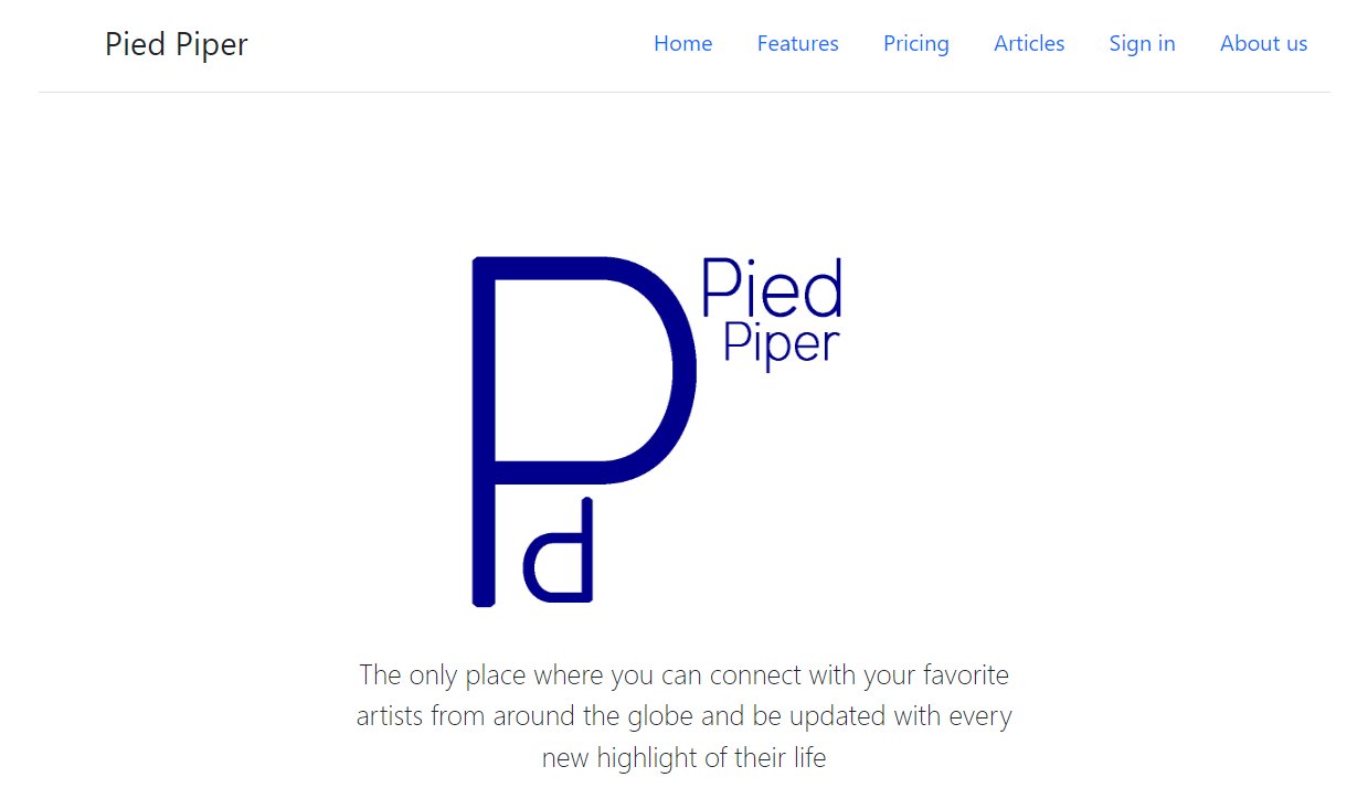 Pied Piper logo from silicon valley tv series